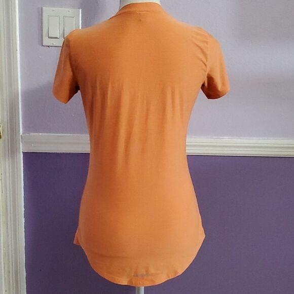 Under Armour Orange Sporty Workout Running Shirt Top - Picture 4 of 7